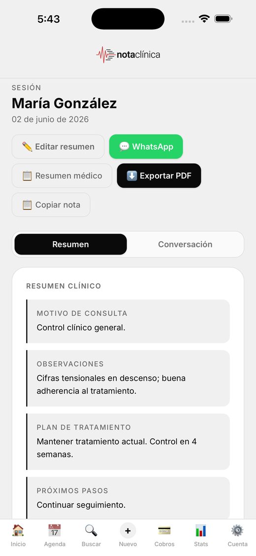 Resumen y diagnóstico